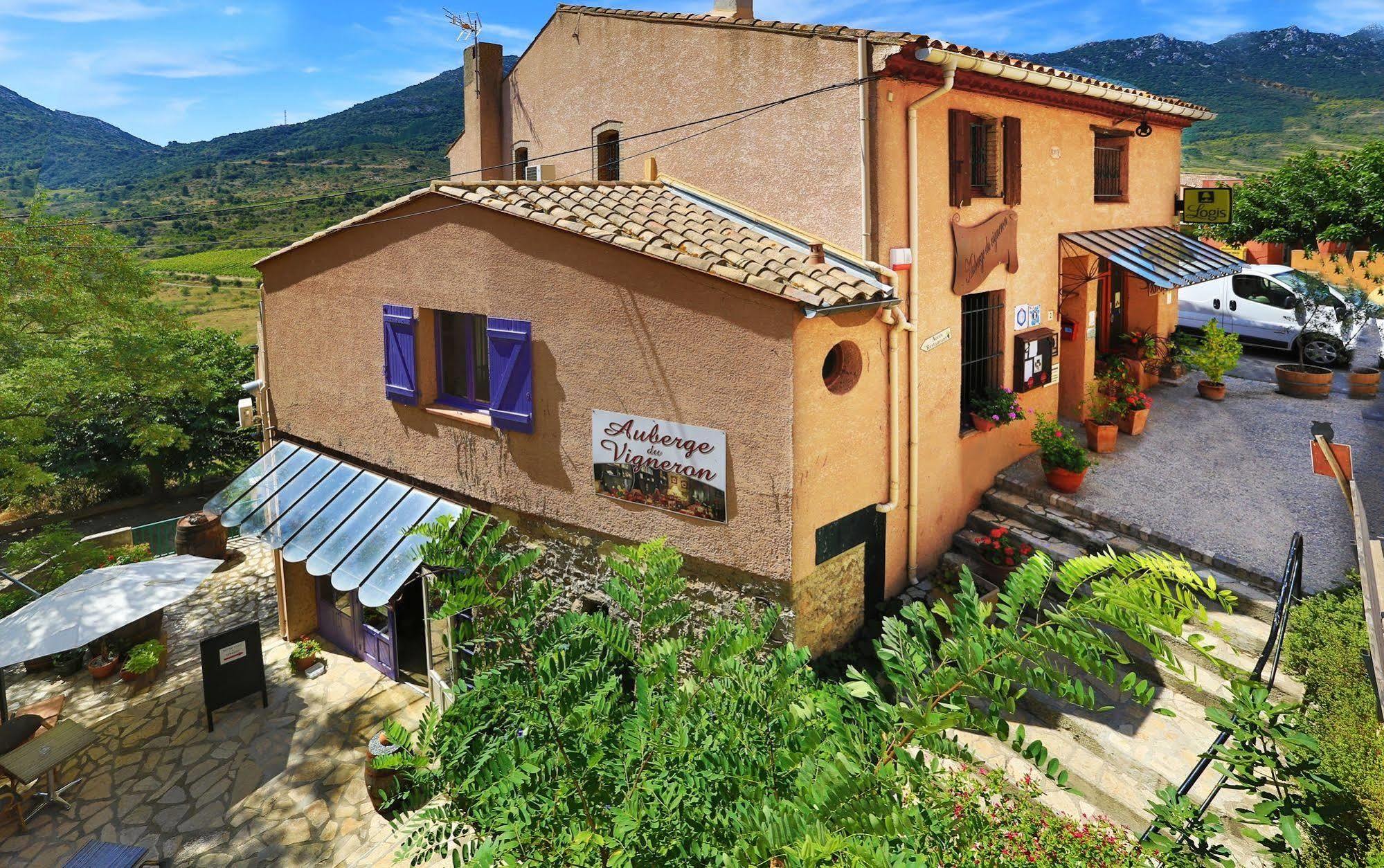 Logis Auberge Restaurant Du Vigneron Cucugnan Zewnętrze zdjęcie